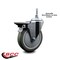Service Caster 5 Inch Gray Polyurethane 12 MM Threaded Stem Caster with Brake SCC-TS20S514-PPUB-PLB-M1215 - alternate 2